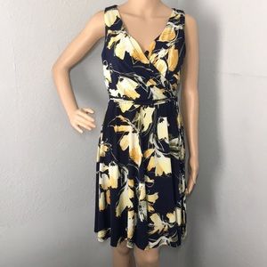 Tiana B. Women's Printed Faux Wrap Dress